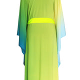 Monochrome Ombre - Freedom Kimono (Neon Yellow) - Long