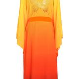 Monochrome Ombre - Fire Kimono Butterfly (Neon Orange) - Long