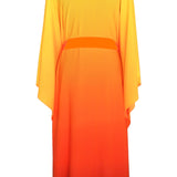 Monochrome Ombre - Fire Kimono (Neon Orange) - Long