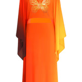 Monochrome Ombre - Fire Kimono Butterfly (Neon Orange) - Long