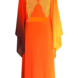 Monochrome Ombre - Fire Kimono Wings (Neon Orange) - Long