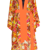 Cruise – Euphoria Silk Kimono (Neon Orange) - Long