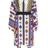 Boho - Blue Navajo Kimono Wings (Black)