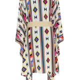 Boho - Pink Navajo Kimono (Beige)