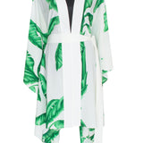 Jungle - White Palm Kimono (Off-White)