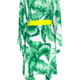 Jungle - Green Palm Kimono (Neon Yellow)