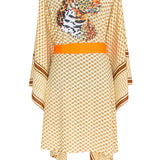 Desert - Sand Kimono Panther (Neon Orange)