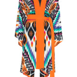 Tribal – Orange Apache Kimono Evil Eye (Neon Orange)