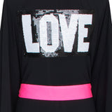 Monochrome - Black Kimono Love (Neon Pink)