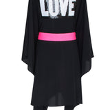 Monochrome - Black Kimono Love (Neon Pink)