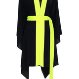 Monochrome - Black Kimono (Neon Yellow)