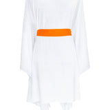 Monochrome - White Kimono (Neon Orange)