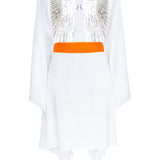 Monochrome - White Kimono Wings (Neon Orange)