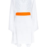 Monochrome - White Kimono Wings (Neon Orange)