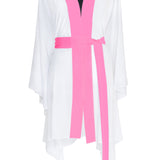 Monochrome - White Kimono (Neon Pink)