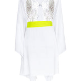 Monochrome - White Kimono Wings (Neon Yellow)