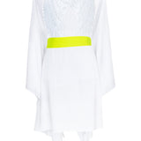 Monochrome - White Kimono Wings (Neon Yellow)