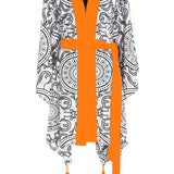 Tribal - Moon Kimono (Neon Orange)