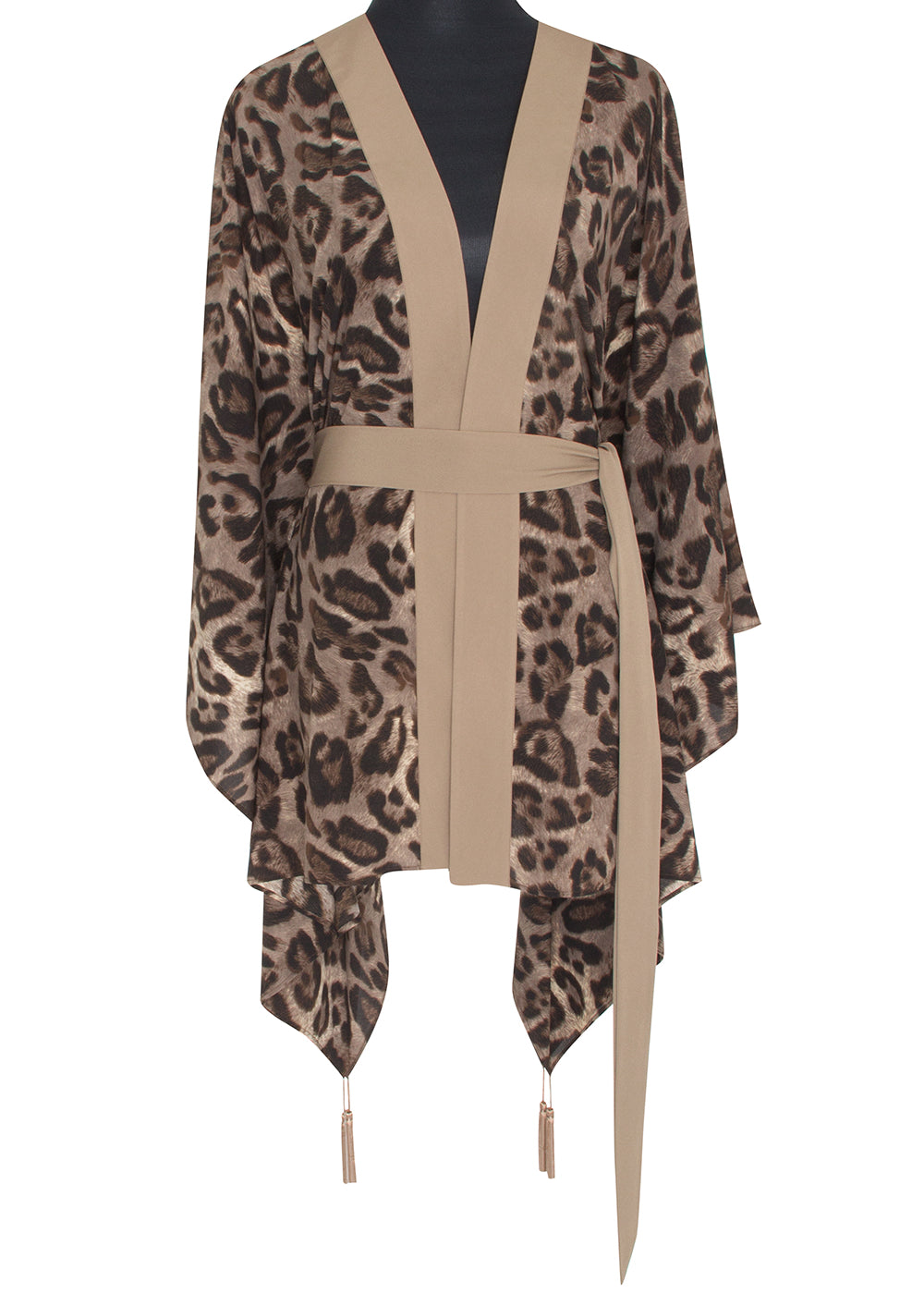 Safari - Grey Leo Kimono (Light Taupe)