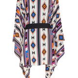 Boho - Blue Navajo Kimono (Black)