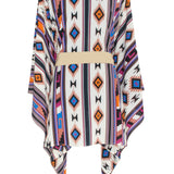 Boho - Blue Navajo Kimono (Beige)