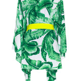 Jungle - Green Palm Kimono (Neon Yellow)