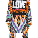 Tribal – Orange Apache Kimono Love (Black)