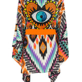 Tribal – Orange Apache Kimono Evil Eye (Neon Orange)