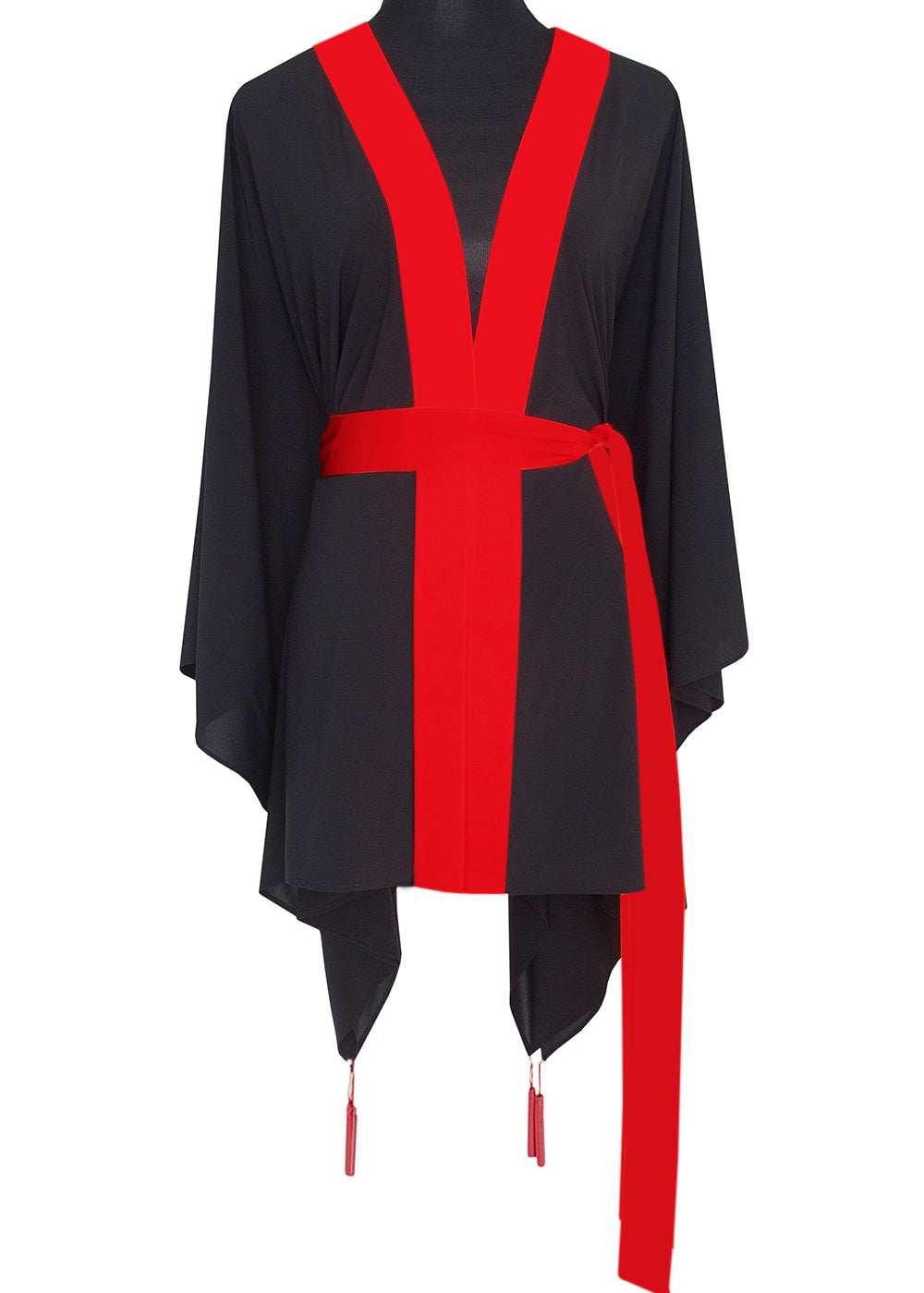 Monochrome - Black Kimono (Red)