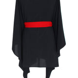 Monochrome - Black Kimono (Red)