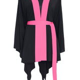 Monochrome - Black Kimono (Neon Pink)