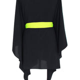 Monochrome - Black Kimono (Neon Yellow)