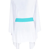 Monochrome - White Kimono (Turquoise)