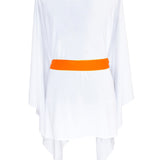 Monochrome - White Kimono (Neon Orange)