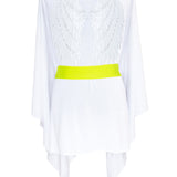 Monochrome - White Kimono Wings (Neon Yellow)