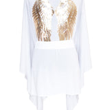 Monochrome - White Kimono Wings (White)