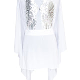 Monochrome - White Kimono Wings (White)