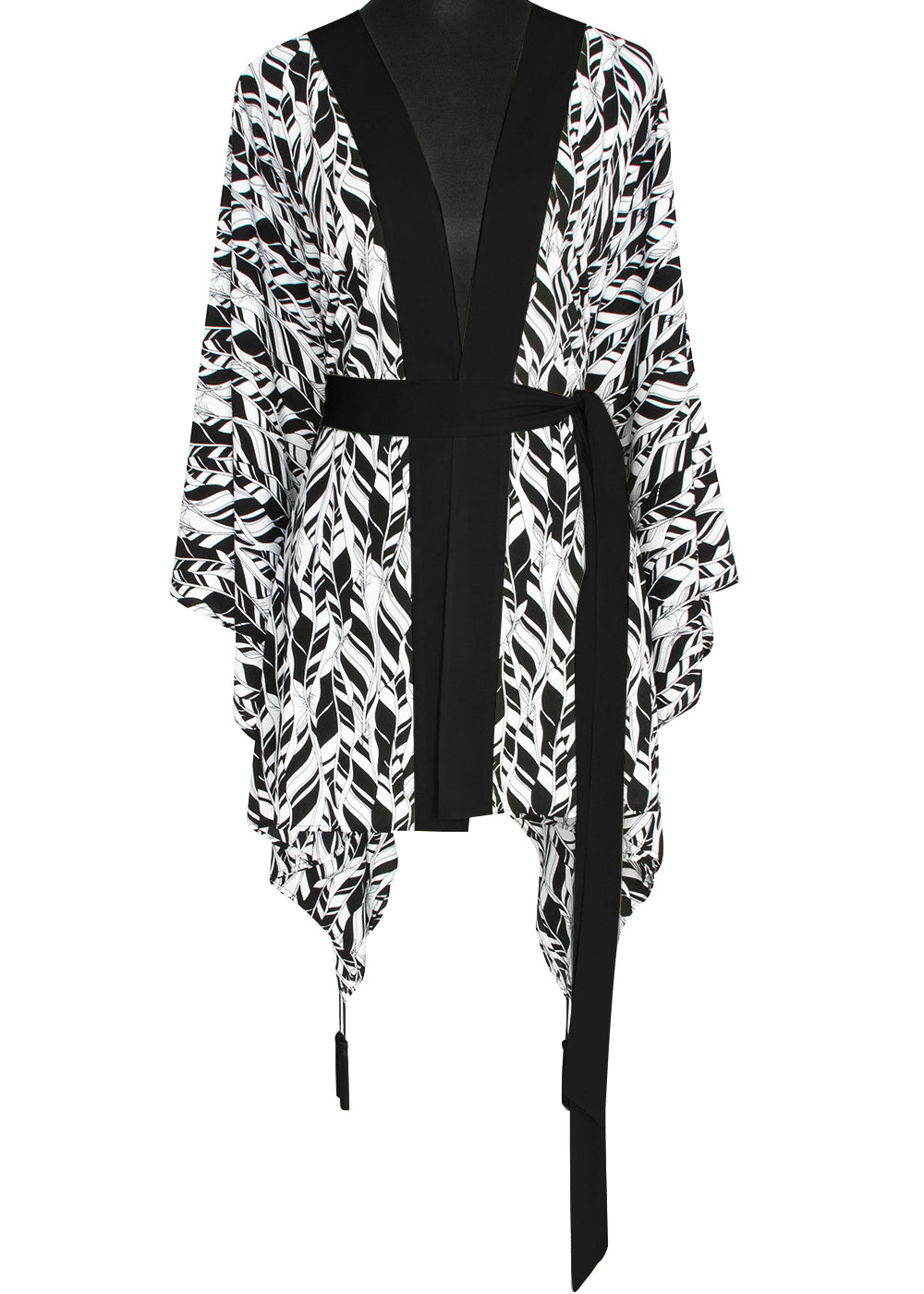 Tulum – Feathers Kimono (Black)