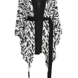 Tulum – Feathers Kimono (Black)