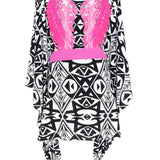 Tulum – Tribal Kimono Wings (Neon Pink)