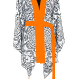 Tribal - Moon Kimono (Neon Orange)