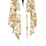 Spring Summer - Royal Brown Kimono Wings (Off-White) - Short