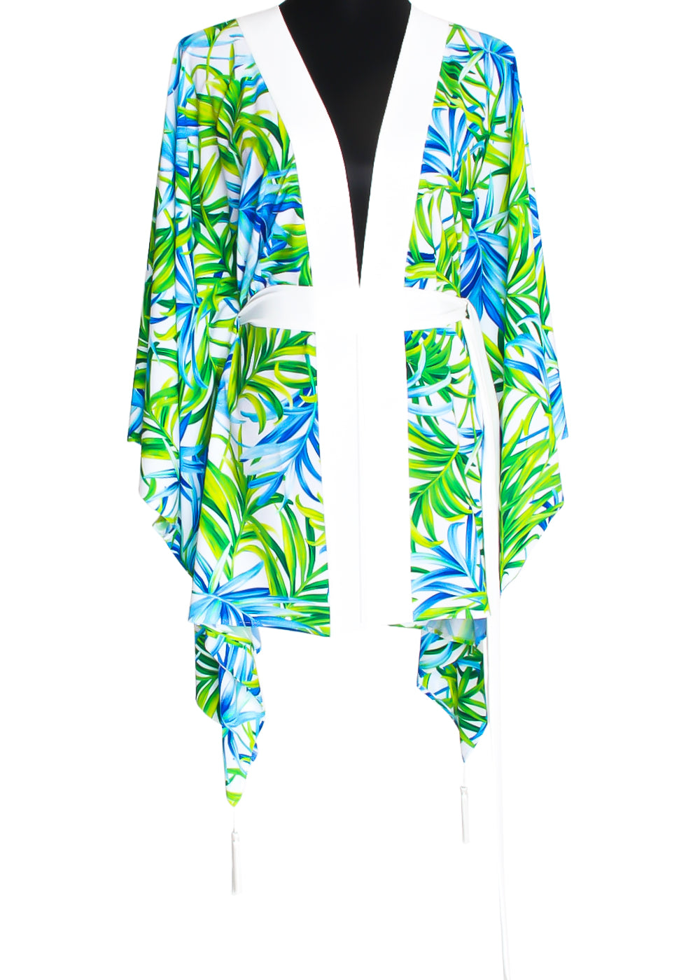 Euphoria – Paradise Palm Kimono (Off-White)