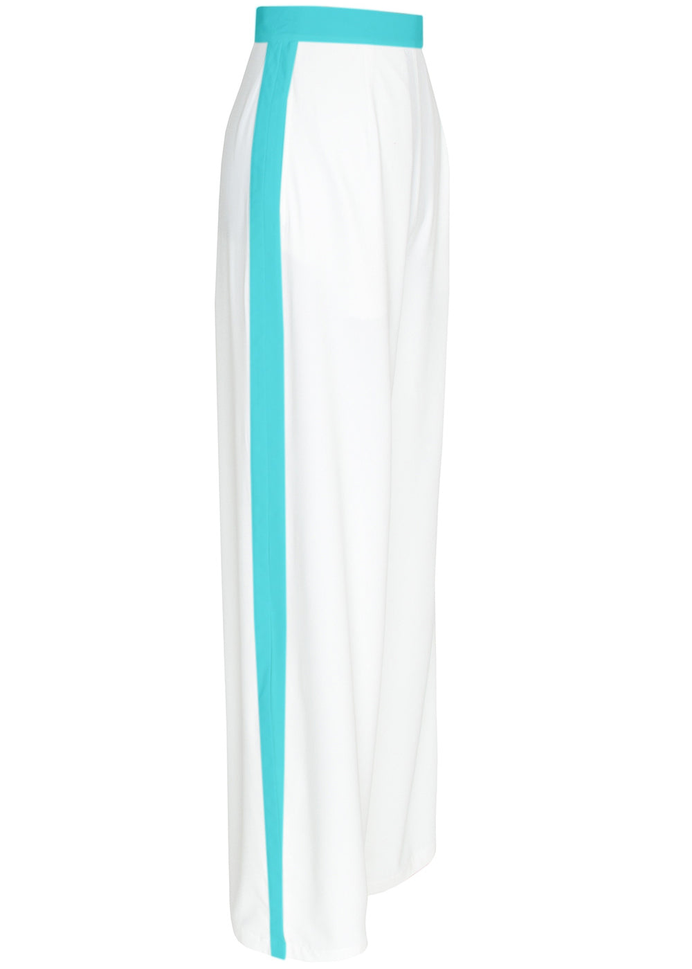 Monochrome - White Pants (Turquoise)