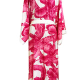 Jungle - Pink Palm Maxi Split Kaftan