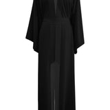 Monochrome - Black Maxi Split Kaftan (Black)