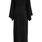 Monochrome - Black Maxi Split Kaftan (Black)