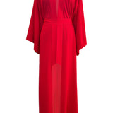 Monochrome - Red Maxi Split Kaftan (Red)