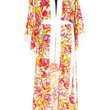 Euphoria – Forbidden Fruit Maxi Split Kaftan (Off-White)