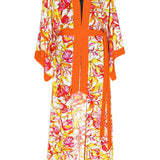 Euphoria – Forbidden Fruit Maxi Split Kaftan (Neon Orange)